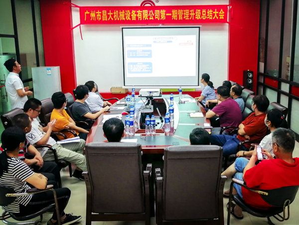 廣州市昌大機械設備有限公司管理升級總結大會 廣州市昌大機械設備有限公司管理升級總結大會