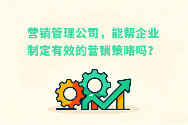 營銷管理公司，能幫企業(yè)制定有效的營銷策略嗎？