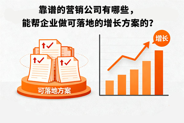 靠譜的營銷公司有哪些，能幫企業做可落地的增長方案的？