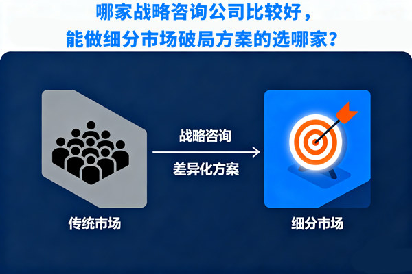 哪家戰略咨詢公司比較好,能做細分市場破局方案的選哪家? 哪家戰略咨詢公司比較好,能做細分市場破局方案的選哪家?