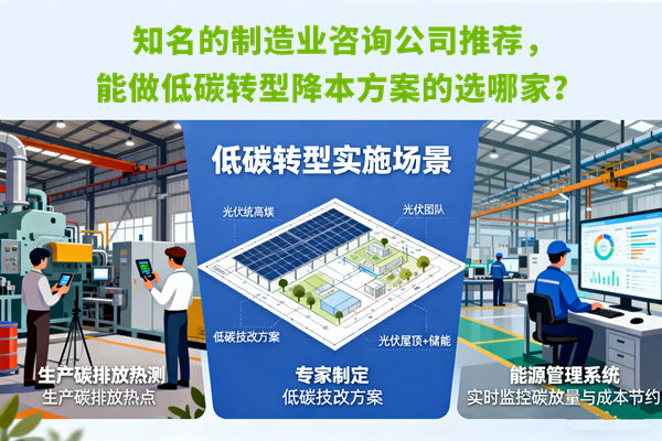 知名的制造業咨詢公司推薦，能做低碳轉型降本方案的選哪家？